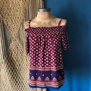 Meraki boho off the shoulder blouse